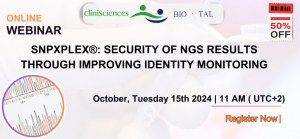 Online webinar : SNPXplex: Security of NGS results through improving identity monitoring.