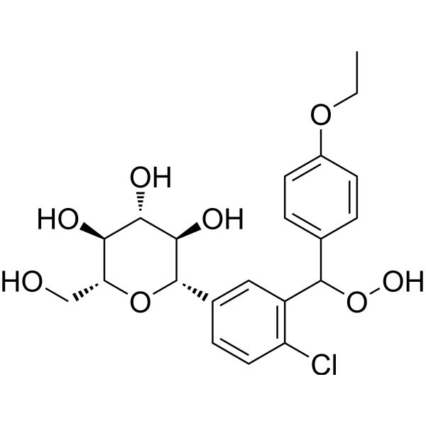 Dapagliflozin impurity A Estructura química