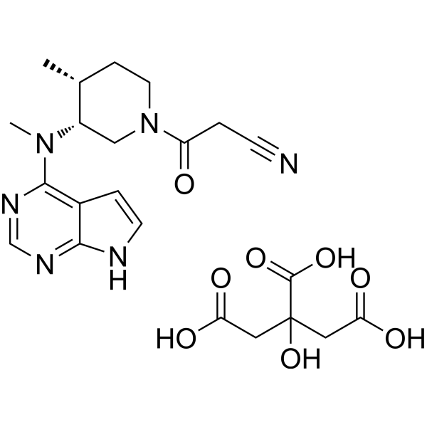 Tofacitinib citrate Estructura química