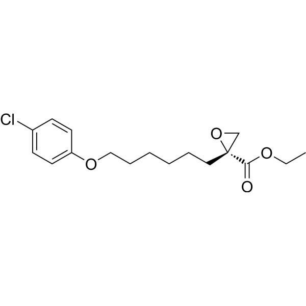 Etomoxir Estructura química