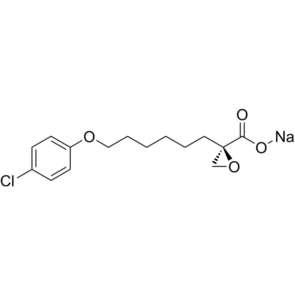 Etomoxir sodium salt Estructura química