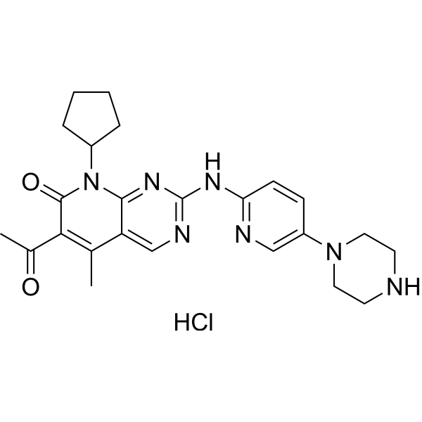 Palbociclib monohydrochloride Chemische Struktur