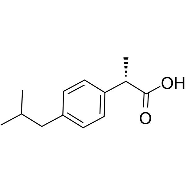 (S)-(+)-Ibuprofen Estructura química