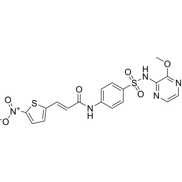 Necrosulfonamide Estructura química