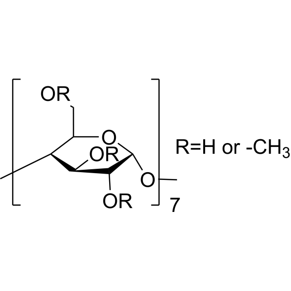 Methyl-β-cyclodextrin Chemische Struktur