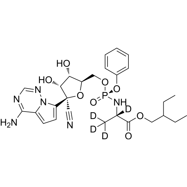 Remdesivir-d<sub>4</sub> Chemische Struktur