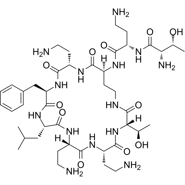 Polymyxin B nonapeptide Chemische Struktur