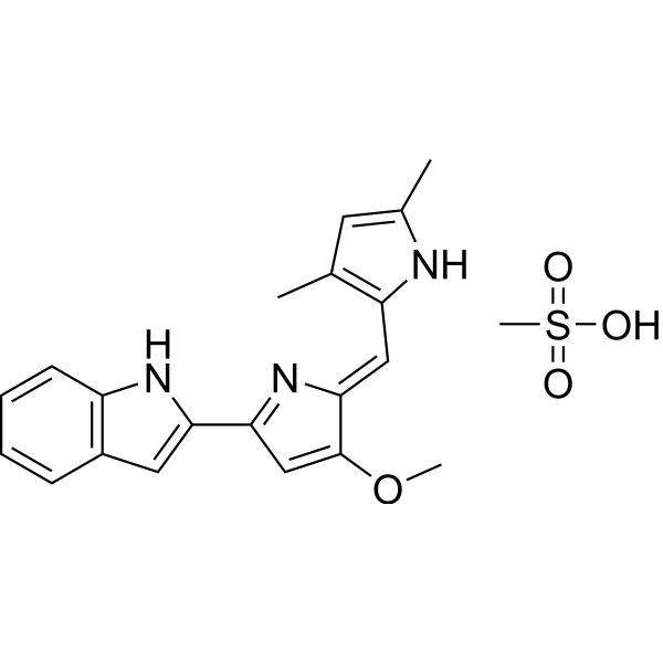 Obatoclax Mesylate Estructura química