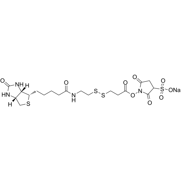 Sulfo-NHS-SS-Biotin sodium Chemical Structure