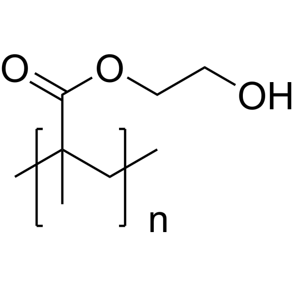 Poly(2-hydroxyethyl methacrylate) (MW 1000000) Chemische Struktur