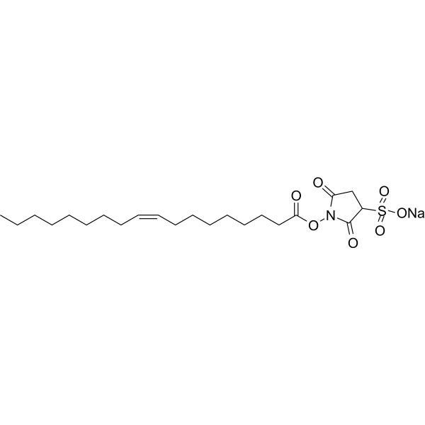 Sulfosuccinimidyl oleate sodium Chemical Structure