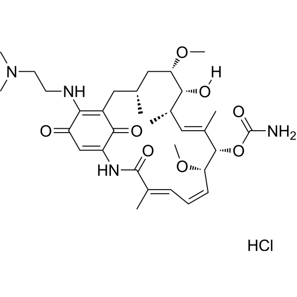 Alvespimycin hydrochloride Estructura química