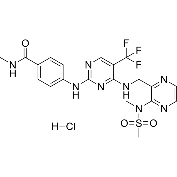Defactinib hydrochloride Estructura química