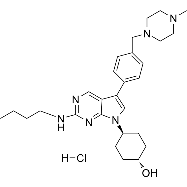 UNC2025 hydrochloride Chemische Struktur