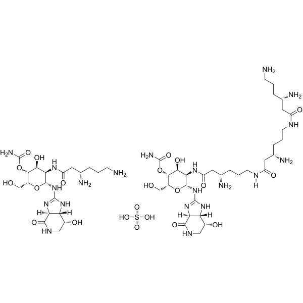 Nourseothricin sulfate Estructura química