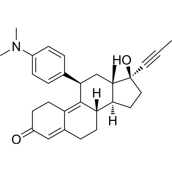 Mifepristone (Standard) Chemische Struktur