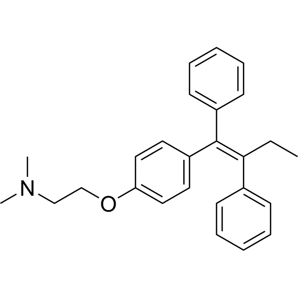 Tamoxifen Estructura química