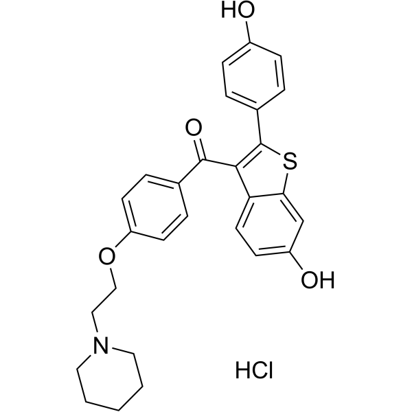 Raloxifene hydrochloride Chemische Struktur