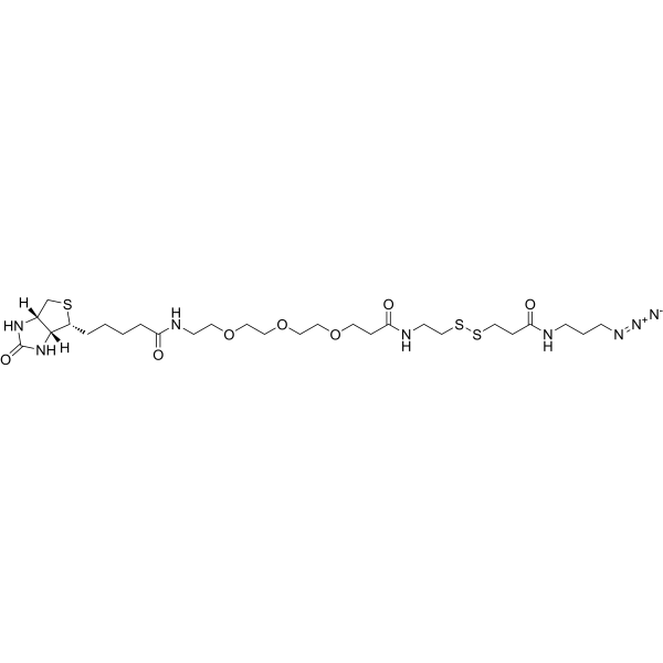 Biotin-PEG3-SS-azide Chemical Structure