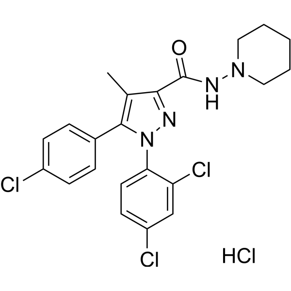 Rimonabant Hydrochloride Chemical Structure