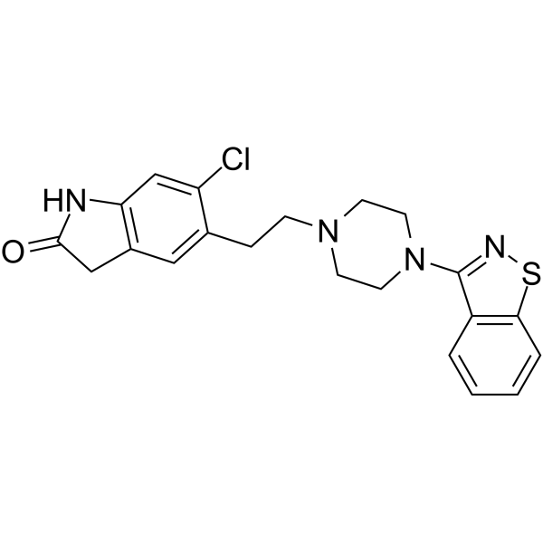 Ziprasidone Estructura química