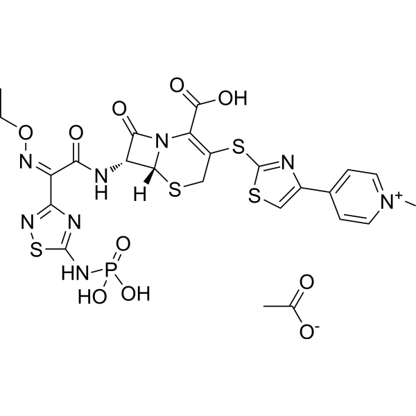Ceftaroline fosamil Estructura química