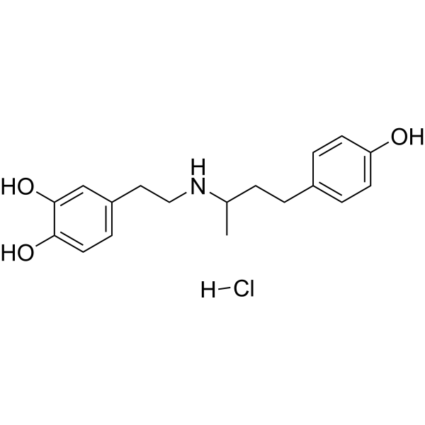 Dobutamine hydrochloride Estructura química