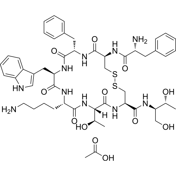 Octreotide acetate Chemische Struktur