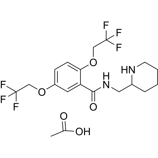 Flecainide acetate Estructura química