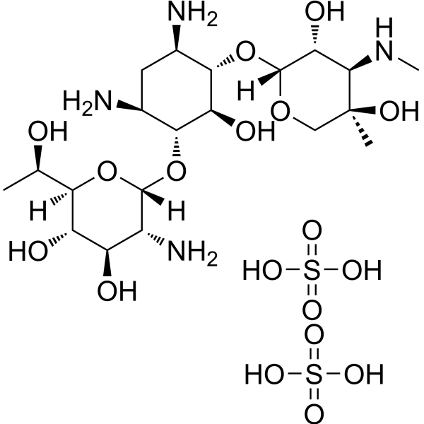 G-418 disulfate Estructura química
