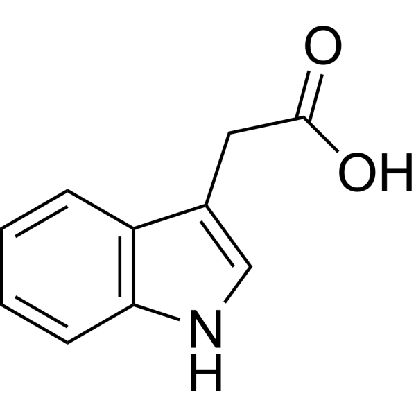 3-Indoleacetic acid Estructura química