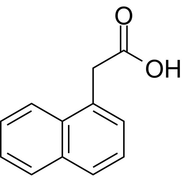 1-Naphthaleneacetic acid Estructura química