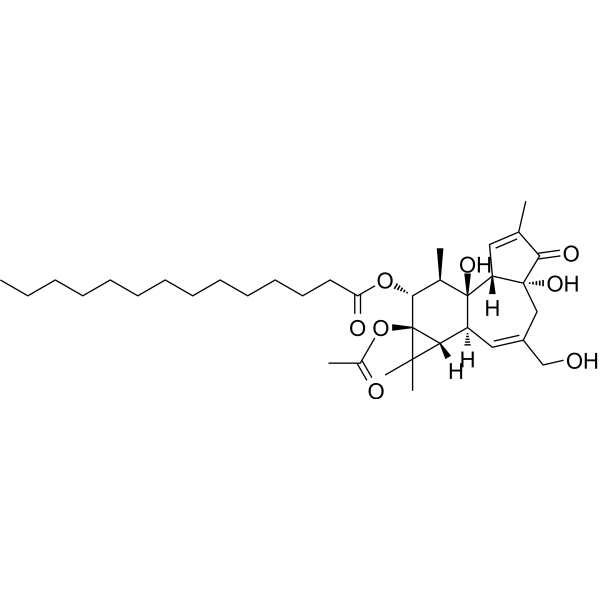 Phorbol 12-myristate 13-acetate Chemische Struktur