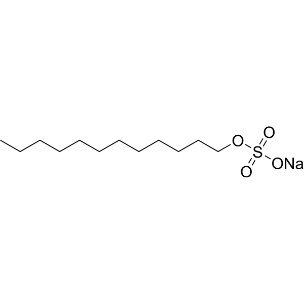 Sodium dodecyl sulfate Estructura química