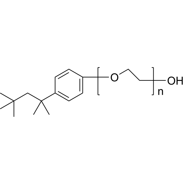Triton X-100 Estructura química