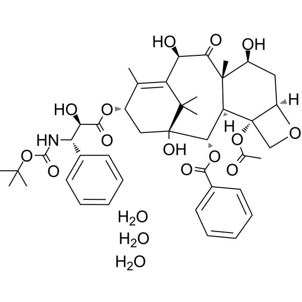 Docetaxel Trihydrate Estructura química