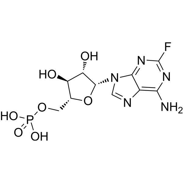 Fludarabine phosphate Estructura química