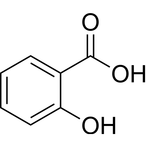 Salicylic acid Estructura química