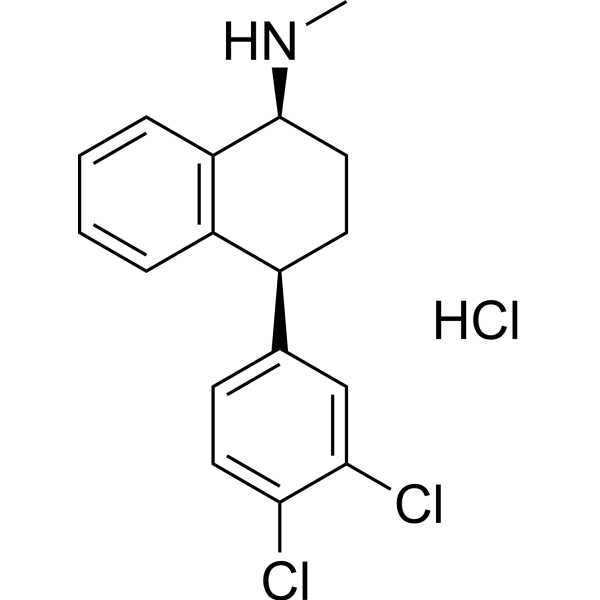 Sertraline hydrochloride Estructura química