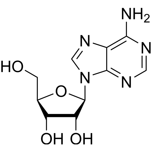 Adenosine Estructura química