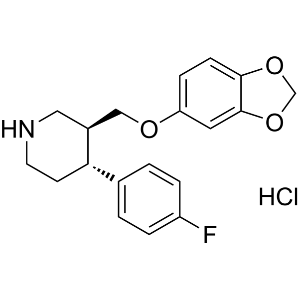Paroxetine hydrochloride Estructura química