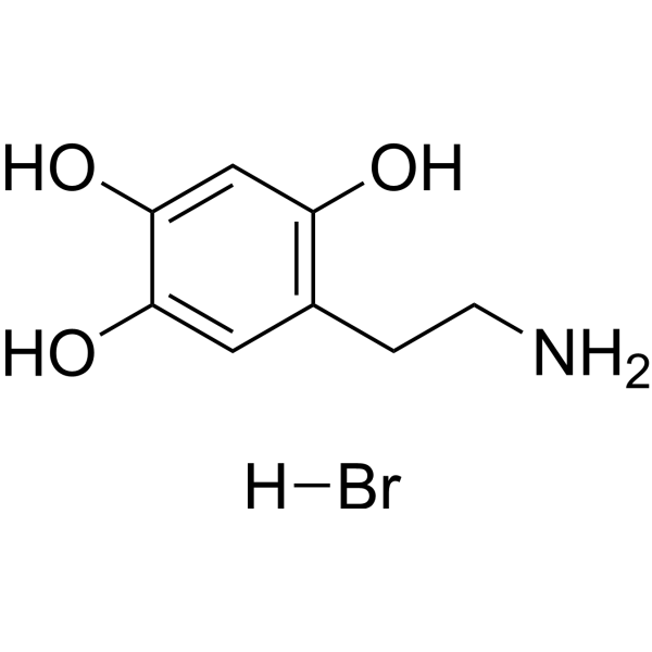Oxidopamine hydrobromide Estructura química