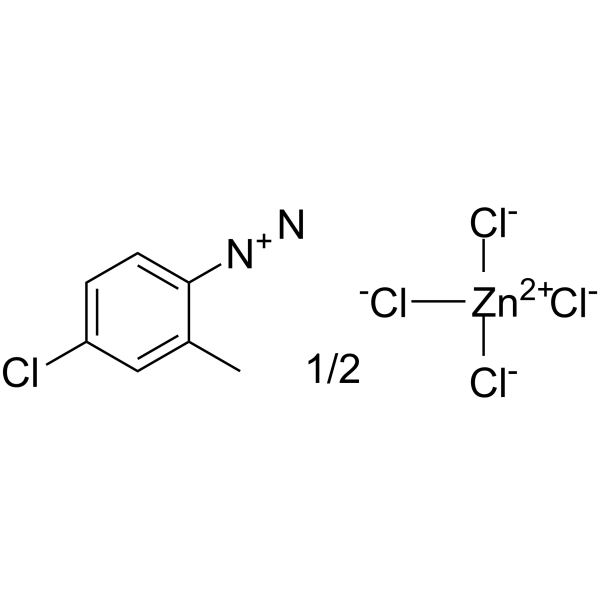 Fast red TR salt hemi(zinc chloride) Estructura química