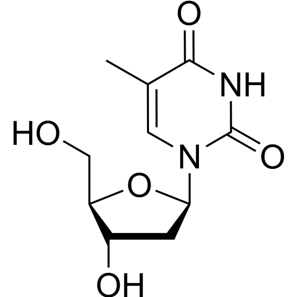 Thymidine Estructura química