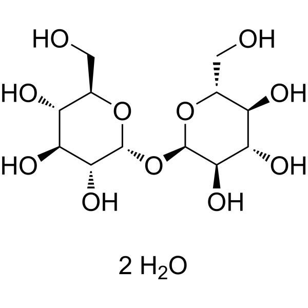 D-(+)-Trehalose dihydrate Estructura química