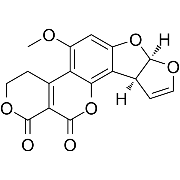 Aflatoxin G1 Estructura química