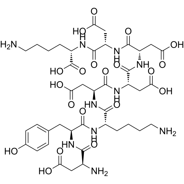 FLAG peptide Chemical Structure