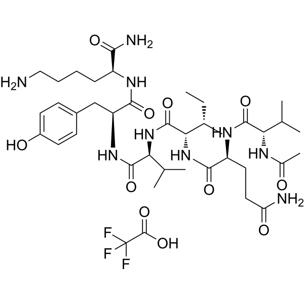 Acetyl-PHF6 amide TFA Estructura química