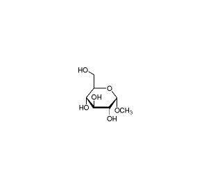 Methyl &alpha;-D-glucopyranoside (CAS 97-30-3) - chemical structure image