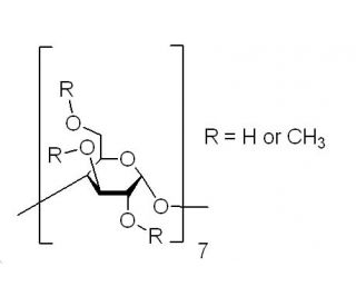 Methyl-&beta;-cyclodextrin (CAS 128446-36-6) - chemical structure image